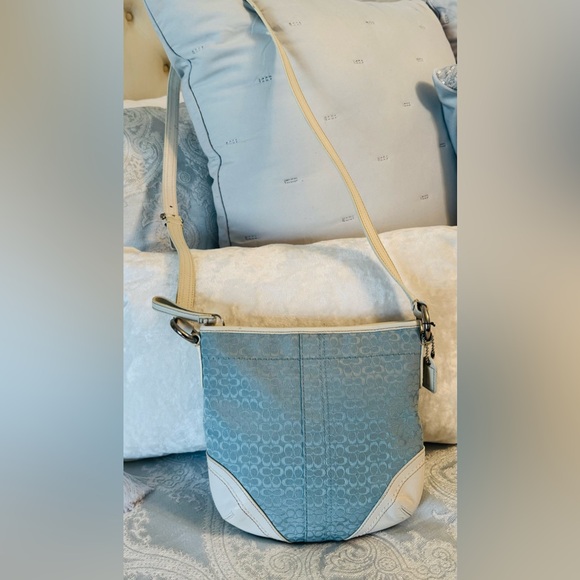 Coach Handbags - Coach Blue and White Crossbody